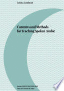 CONTENTS AND METHODS FOR TEACHING SPOKEN ARABIC